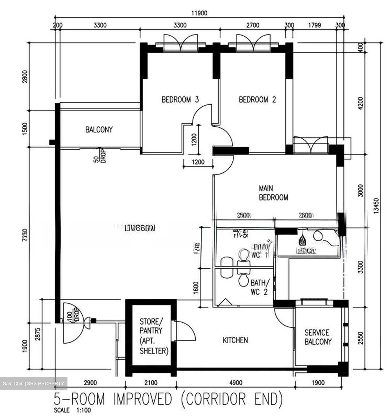 Blk 206B Compassvale Place (Sengkang), HDB 5 Rooms #575715781